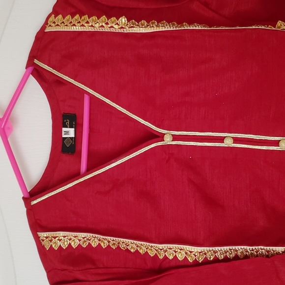 Pakistani/Indian formal Raw silk Shalwar kameez FINAL PRICE - Picture 7 of 14